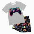 thumbnail image 1 of Kids Clothes Boys Toddler Boy Outfits Summer Round Neck Printed Short Sleeved Running Suit 12 18 24 Month 3T 4T 5T Shirt and Jogger Shorts Outfits&Set Two Pieces Set, 1 of 5
