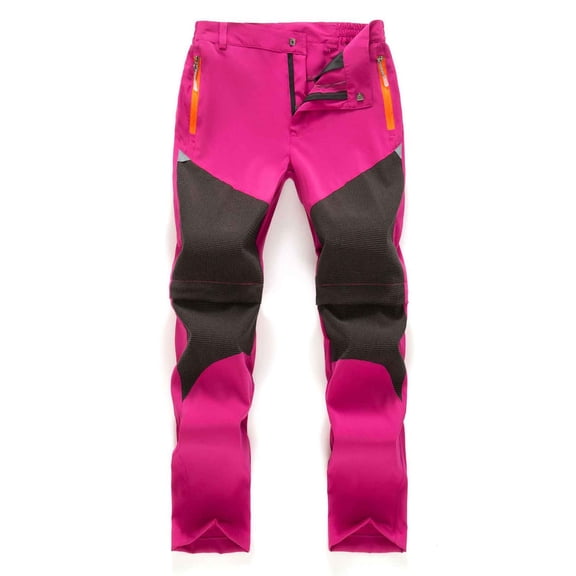 Kids Clothes Boys Winter Outdoor Hiking Pants Fashion Zip Up Althetic Ski Pant with Pockets Size 3-15