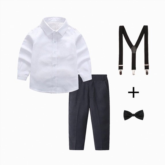 Kids Clothes Embroidery Long Sleeve Tops + Pant Sets