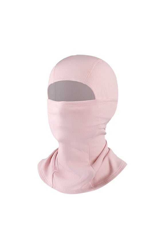 Kids Clothes Face Mask Cold And Windproof Outdoor Cycling And Motorcycle With Fleece Insulation Face Protection Skiing Face Mask Pink Free Size