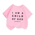 thumbnail image 1 of Kids Clothes For Girls Letter Short Sleeve Shirts For Girls Trendy Toddler Summer Outfit Girls Clothing 4-6 Years Cute&nbsp;Girl&nbsp;Clothing, 1 of 4