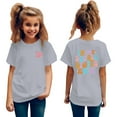 thumbnail image 1 of Kids Clothes For Girls Letter Toddler Girl Short Sleeve Shirt Trendy Toddler Summer Clothes Girls 5-6 Years Clothes Cute&nbsp;Girl&nbsp;Clothing, 1 of 3