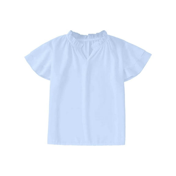 Kids Clothes For Girls Solid Short Sleeve Shirt For Girls Oversized Girl Summer Clothes T Shirts For Girls 9-10 Years Cute Girl Clothing