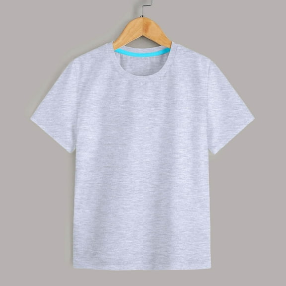 Kids Clothes For Girls Solid Toddler Girl Short Sleeve Shirt Crewneck Girls Summer Outfits Kids Clothes Girls 7-8 Years Cute Girl Clothing
