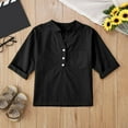 thumbnail image 1 of Kids Clothes For Girls Solid Toddler Girl Short Sleeve Shirt Loose Soft Girl Summer Clothes 8-9 Years Girl Outfits Cute&nbsp;Girl&nbsp;Clothing, 1 of 5