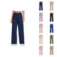 thumbnail image 1 of Kids Clothes Girl Pants Girls Dress Pants Wide Leg Pants For Girls Preppy Clothes Size 5 14 Years, 1 of 7