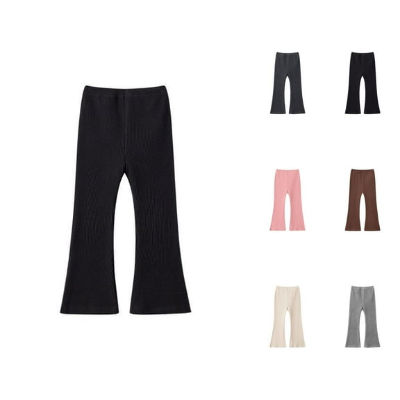 Kids Clothes Girls Girls Pants Micro Flare Pants Girl's Stretch Outer Layer Leggings