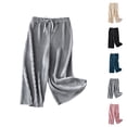 thumbnail image 1 of Kids Clothes Girls Pants Girls Wide Leg Pants Lightweight Casual Elastic Waist Straight Leg Loose Trousers For Kids, 1 of 5