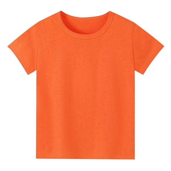 Kids Clothes For Girls Solid Toddler Girl Short Sleeve Shirt Oversized Summer Outfits For Toddler Girls Girls 3-4 Years Clothes Trendy Cute Girl Clothing