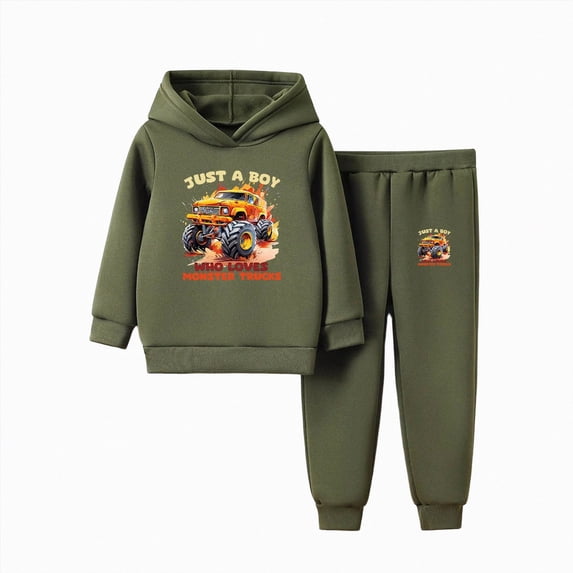 Kids Clothes Long Sleeve Pullover Colorblock Sweatshirt + Pants Fall Winter Outfit Set