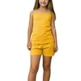thumbnail image 1 of Kids Clothes, Sentuca Girls Tank Tops and Shorts 2 Piece Sets Solid Color Casual Sleepwear Outfits Set, 1 of 5
