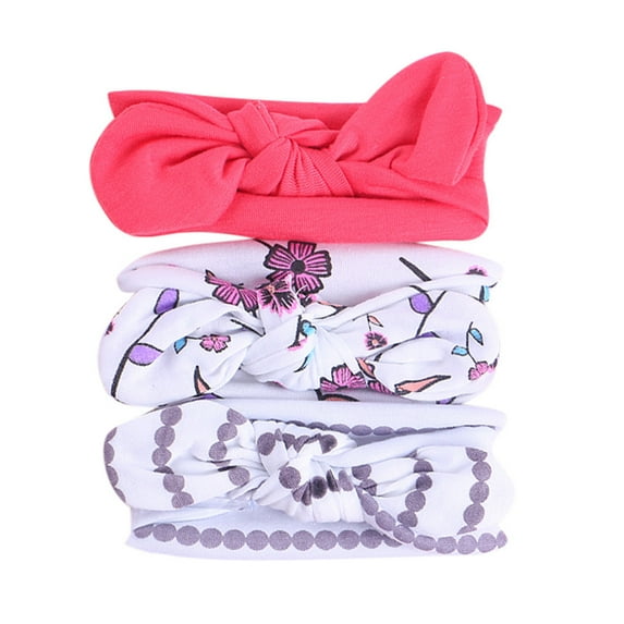 Kids Clothing Clearance 3Pcs Kids Floral Headband Girls Baby Elastic Bowknot Accessories Hairband Set