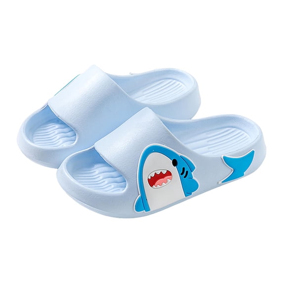 Kids Cloud Slides Boys Girls Cartoon Outdoor Slippers Nonslip Summer Beach Pool Shoes Comfy Thick Sole Slip on Sandals Blue 13.5 Little Kid