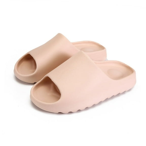 Kids Cloud Slides for Girls Boys, Non-Slip Thick Sole Pillow House Slippers Bathroom Shower Open Toe Toddler Sandals Indoor Outdoor Slipper Comfortable Lightweight