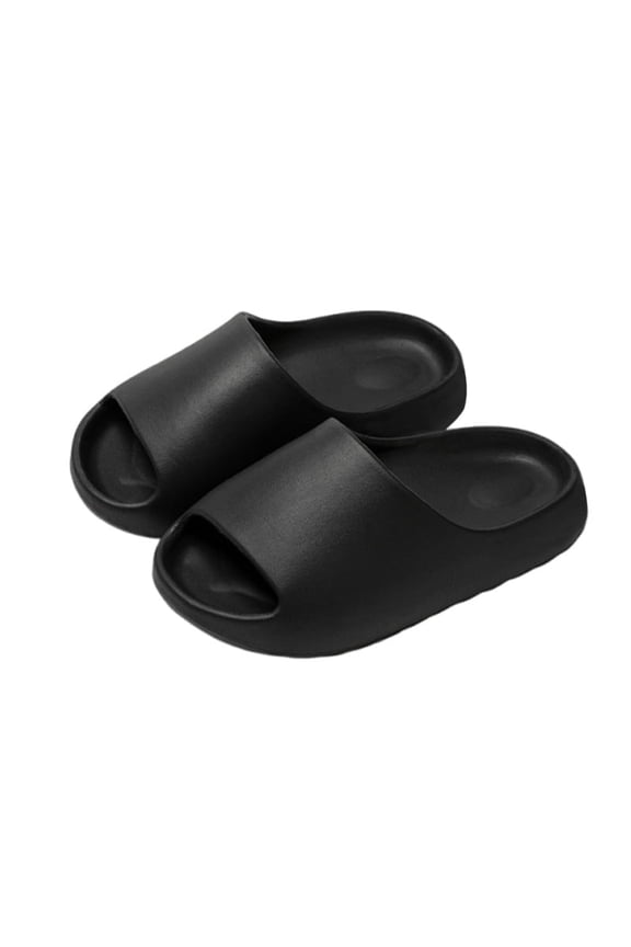 Kids Cloud Slides for Girls Boys, Non-Slip Thick Sole Pillow House Slippers Bathroom Shower Open Toe Toddler Sandals Indoor Outdoor Slipper Comfortable Lightweight