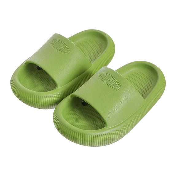 Kids Cloud Slides Girls Boys Slip On Sandals Comfort Non-Slip Thick Sole Slippers Summer Shower Shoes