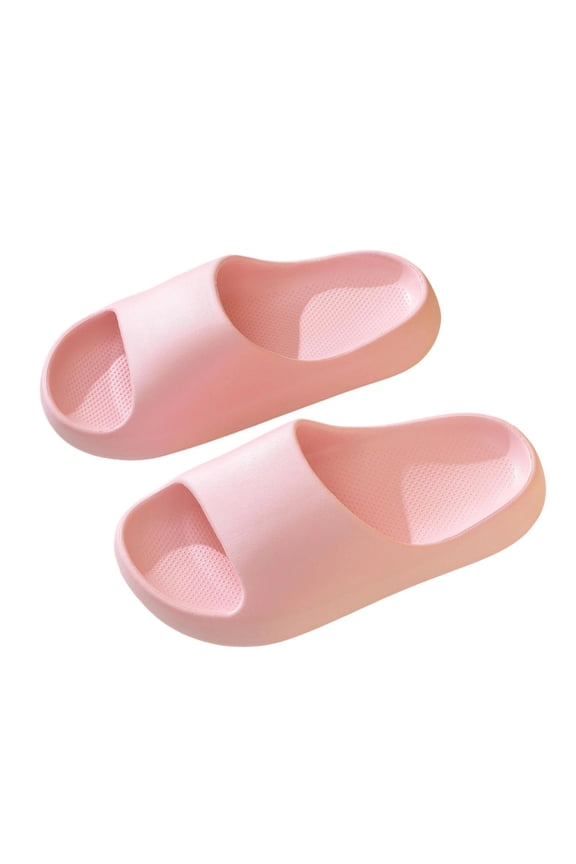Kids Cloud Slides for Girls - Soft EVA Water Shoes for Pool & Beach, Cushioned Slip On Sandals for Kids Indoor Outdoor Play, Pink US 12-12.5 13-13.5 1-1.5,Size 13-13.5