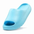 thumbnail image 1 of Kids Cloud Slides Slippers For Girls Boys,Pillow House Slippers Non-Slip Super Soft Quick Drying Shower Cushioned Slides Bathroom Thick Sole Sandals Indoor Outdoor Slippers, 1 of 7