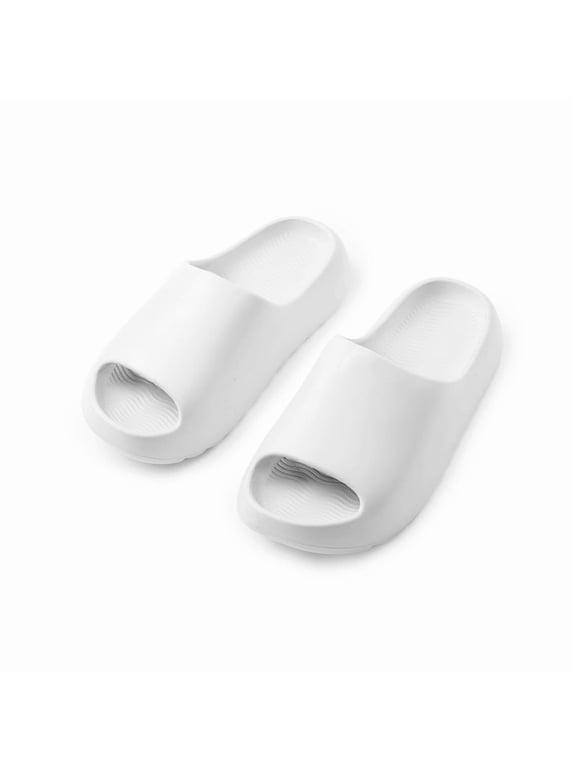 Kids Cloud Slides Slippers for Boys Girls Open Toe Comfy Soft Sandals Summer Non-Slip Beach Bathroom Shower Toddler Slippers Indoor Outdoor