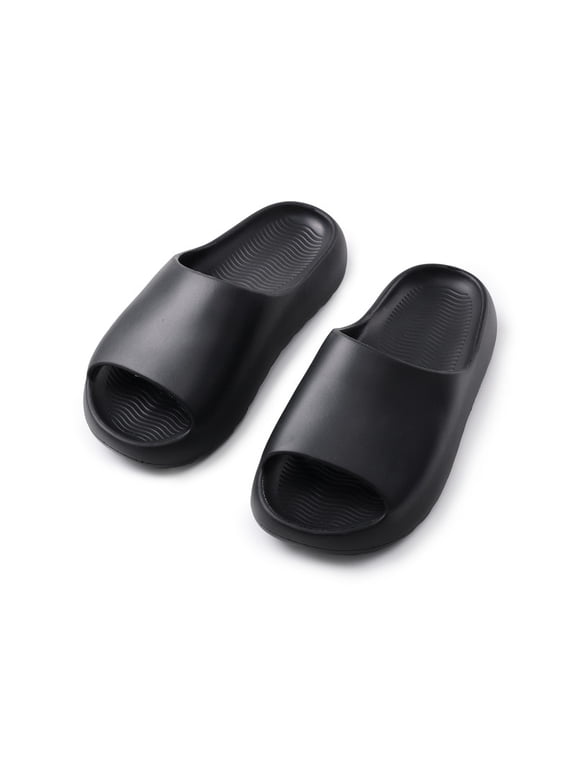 Kids Cloud Slides Slippers for Boys Girls Open Toe Comfy Soft Sandals Summer Non-Slip Beach Bathroom Shower Toddler Slippers Indoor Outdoor