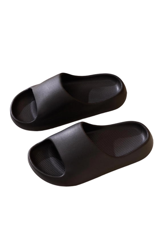 Kids Cloud Slides Soft EVA Water Shoes for Boys Girls Pool Beach Indoor Outdoor Unisex Black US 12-12.5 13-13.5 1-1.5,Size 1-1.5