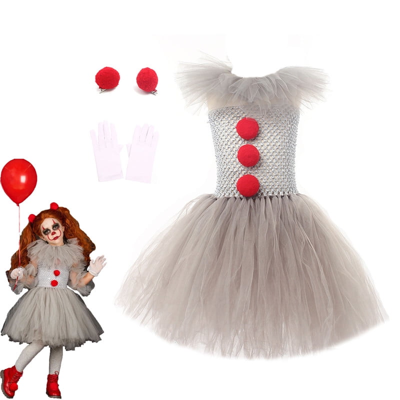 Kids Clown Costume Pennywise Dress, Classic Movies Character Fancy ...