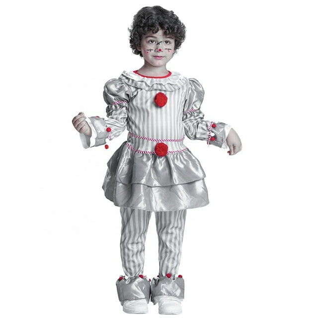 Pennywise Clown Costume for Kids, Classic Movie Character Halloween