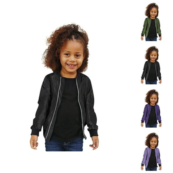 Kids Coat Girl Jacket Girls Winter Jacket For Toddlers 1 5 Years Warm Windproof Outerwear Casual Long Sleeve Coat With Pockets Loose Fit Kids Autumn Clothing