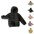 thumbnail image 1 of Kids Coat Girl Jacket Little Boys Girls Kids Down Coat Lightweight Jacket Hooded Zipper Fashion Winter Windproof Outwear, 1 of 3