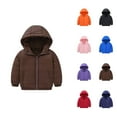 thumbnail image 1 of Kids Coat Girls Coat Toddler Boys Girls Winter Coat Hooded Jacket Wear Thicken Windproof Zipper Warm Outwear, 1 of 4