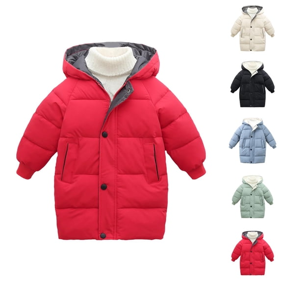 Kids Coat Girls' Outerwear Jackets & Coats Toddler Baby Kids Girls Winter Thick Warm Parkas Hooded Windproof Coat Outwear Jacket