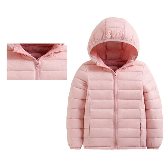 Kids Coat Lightweight Water-Resistant with Hooded Kids Down Jacket 4-5 Years Toddler Boy Clothes