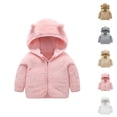 thumbnail image 1 of Kids Coats Girl Jacket Toddler Baby Boys Girls Winter Windproof Hooded Coat Jacket Warm Outerwear, 1 of 4