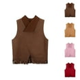 thumbnail image 1 of Kids Coats Girls Jackets Boys Girls Western Cowboy Cow Girl Outfits Open Front Fringe Vest Party Dress Up Tassel Fringe Waist Coat Tops, 1 of 8