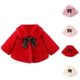 thumbnail image 1 of Kids Coats Girls' Outerwear Jackets & Coats Baby Coat Autumn And Winter Shawls Girl's Cloak Baby Girl's Top Warm Fuzzy Outerwear Coat, 1 of 9