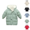 thumbnail image 1 of Kids Coats Jacket for Girls Toddler Baby Kids Girls Winter Thick Warm Parkas Hooded Windproof Coat Outwear Jacket, 1 of 7