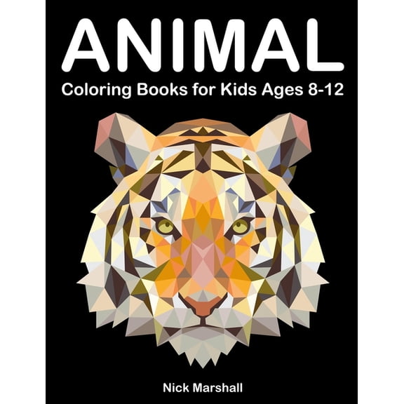 Kids Coloring Book Animal Coloring Books for Kids Ages 8-12: Animetrics Coloring Books with Dolphin, Fox, Shark and Deer, Book 8, (Paperback)