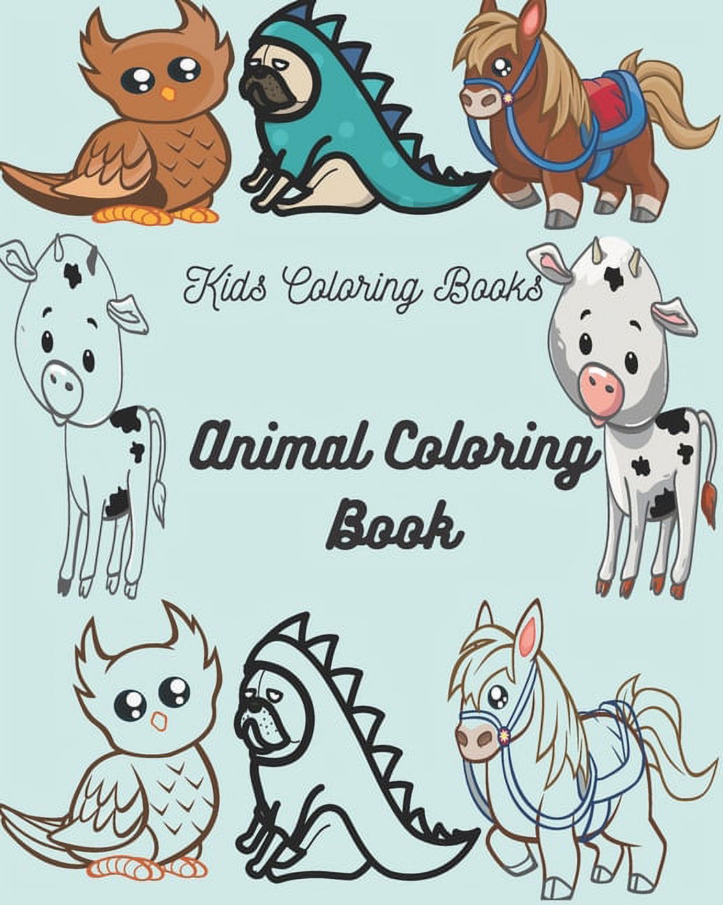 Kids Coloring Books Animal Coloring Book: For Kids Aged 3-10 51 page 8×10  (Paperback)