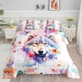 thumbnail image 1 of Kids Comforter Set Roses Printed Pattern Bedding Set with 1 Comforter and 2 Pillowcases for Girls Boys Bedroom All Season(Roses01 ), 1 of 6