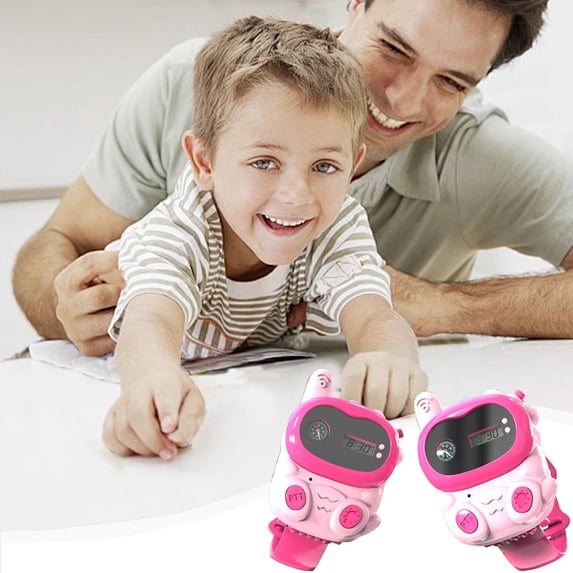 Kids Communication Wrist Watch, USB Rechargeable Two-Way Radio, Outdoor Adventure Walkie Talkie, Digital Display, Handheld/Wearable, Parent-Child Interactive Toy, 1500m Range