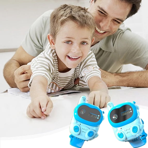 Kids Communication Wrist Watch, USB Rechargeable Two-Way Radio, Outdoor Adventure Walkie Talkie, Digital Display, Handheld/Wearable, Parent-Child Interactive Toy, 1500m Range