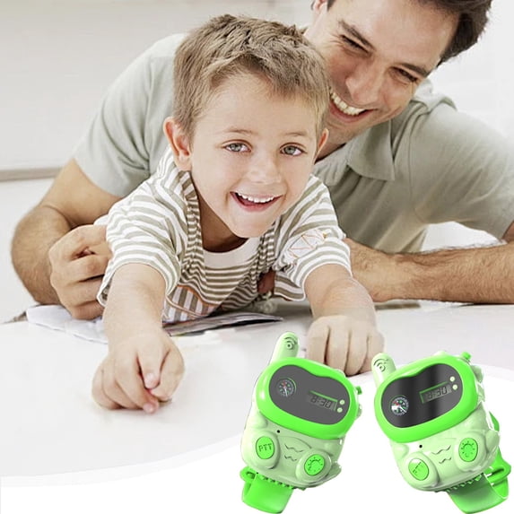 Kids Communication Wrist Watch, USB Rechargeable Two-Way Radio, Outdoor Adventure Walkie Talkie, Digital Display, Handheld/Wearable, Parent-Child Interactive Toy, 1500m Range