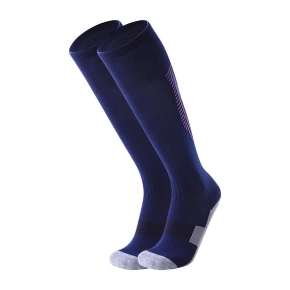 Kids Compression Athletic Socks Knee High Football Soccer Socks Cushioned Breathable Sports Long Socks for Boys Girls
