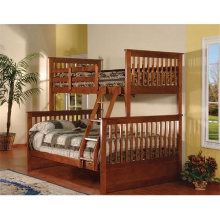 Inroom Furniture Designs Twin-Full Bunk Bed Esprit Walnut Finish