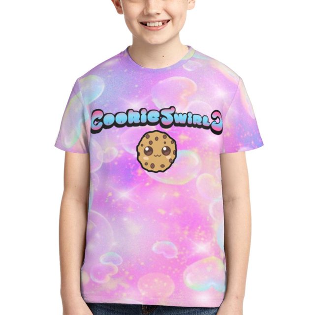 Kids Cookieswirl C Shirts 3D Printing Cartoon T Shirt Casual Top Summer