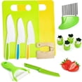 thumbnail image 1 of Kids Cooking Set with Safe Knives - Toddler Kitchen Tools for Real Cooking, Child-Friendly Utensils, Non-Slip Handles, Ages 3+, 1 of 8