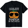 thumbnail image 1 of Kids Coolest Pumpkin In The Patch Halloween Boys Girls Teens T-Shirt, 1 of 5