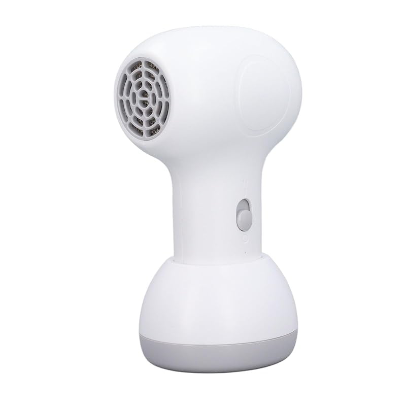 Kids Cordless Hair Dryer, Low Noise Quiet Gentle Baby Hair Dryer for Infant with 2 Speed Constant Temperature, Rechargeable Portable Mini Baby Butt Blow Dryer for Toddler (White