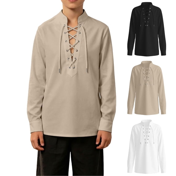 Kids for Boys Long Sleeve Boys Shirt Kids Boy Dress up Clothes for Play Boy Halloween 7-8 Years