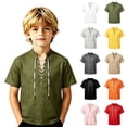 thumbnail image 1 of Kids for Boys Short Sleeve Boys Shirt Pirate Kids Boy Dress up Clothes for Play Halloween Kids 5-6 Years, 1 of 4